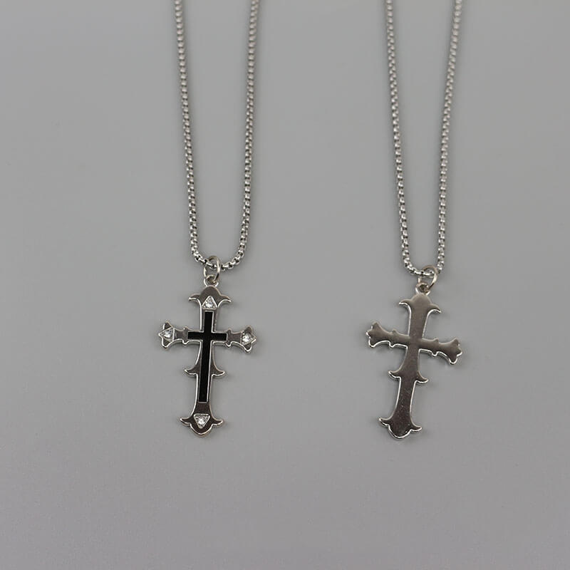 Double Cross Necklace A Statement of Personal Beliefs and Values